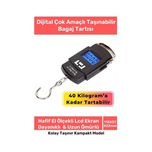 Deluxe Lcd Ekran Seyahat Bavul Ağırlık Tartı Dijital Çok Amaçlı Taşınabilir Bagaj Tartısı Max 40 Kg