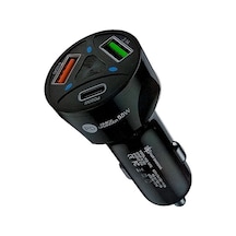 Apera Bn72 55w Araç İçi Çakmaklık Hızlı Şarj Aleti Pd Quick Charger 2 Usb 1 Type-c Çıkış
