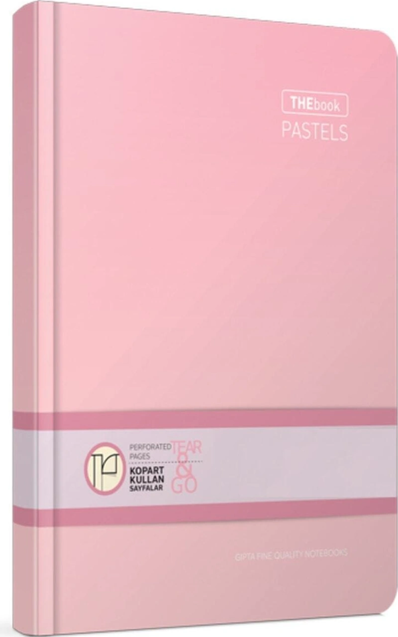 Thebook Pastell 17 24 Ebatında 160 Yaprak Çizgisiz Pembe Pembe