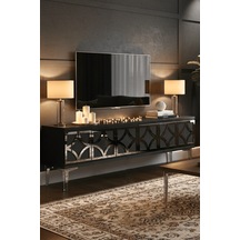 Tsa1237as - Lemtv120 Tv Stand, Tv Sehpası Antrasit - Sılver 120cm