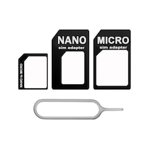 Tkz Nano Micro Mikro Sim Çevirici Dönüştürücü İğne Adaptör Set
