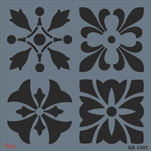 Rich Kr 1502 Fayans Stencil 30X30 Cm