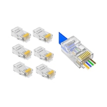 SpeedUF Yeni Nesil Delikli Cat5 Cat6 Jack 100 Adet