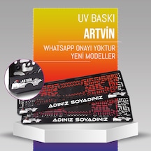 Artvin Plakalık, 2 Adet Premium Uv Baskı, Plakalıkhane