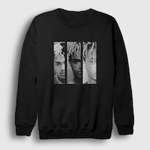 Presmono Unisex Three Xxxtentacion Sweatshirt Siyah