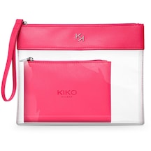 Kiko Makyaj Çantası Transparent Beauty Case 002 Fuchsia