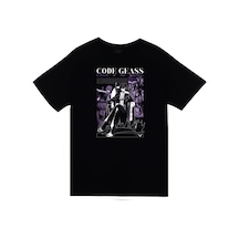 Lelouch Lamperouge - Anime - Karakter Baskılı Unisex %100 Pamuk Siyah T-shirt SIYAH
