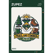 Zpz819 Trail And Timber Badge Ütüyle Uygulanabilir Transfer Baskı - 911529780