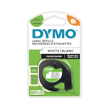 Ayrex Dymo Letratag Kağıt Şerit 12mm X 4 Mt , Beyaz 59421 1