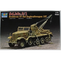 Trumpeter 07251 1/72 Ölçek, Yarı Paletli Döner Vinç 6t ,18t Sd.kfz.9/1 , Plastik Model Kiti-55669
