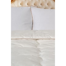Varol Pure Cotton King Size %100 Pamuk Yorgan 215x235 Cm Geniş Ve Konforlu Bez Çantalı Krem