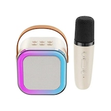 Taşınabilir Bluetooth Karaoke Hoparlör Kablosuz Mikrofon