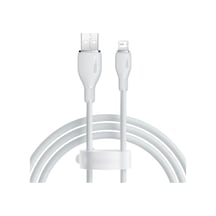 Pudding Hızlı Şarj Özellikli Lightning Kablo 2.4a, 1.2 Metre, Beyaz