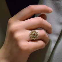 Lilarote Yıldız Figürlü Tasarım Yüzük