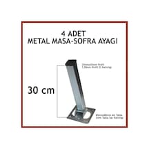Otobirotoaksesuar Masa Ayağı 4Lü Katlanır Metal Yer Sofrası Ayağı 30 Cm