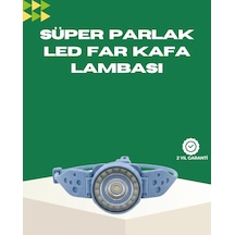 Led Kafa Lambası Kamp Yürüyüş Ve Gece Kullanımı İçin Çok Renkli