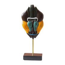 Picasso Maske Soyut Yüz Biblo - Maymun Renkli