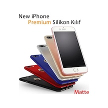 Apple Uyumlu iPhone 8 - Plus Premium Matte Silikon Tpu Kilif+Tempered Cam 217855703 Seçenek / Model;-Renkler;-Tempered Cam; Plus-Kirmizi-Cam Istiyorum