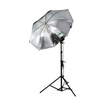 Tek Duylu 84 CM Softbox Şemşiye Gümüş + 2 M Işık Ayağı