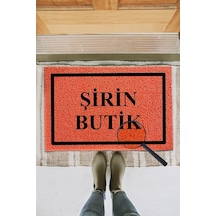 KIVIRCIK PASPAS KISIYE OZEL BUTIK TURUNCU 40X60 CM Dekoratif Çok Amaçlı Iç ve Dış Kapı Paspası