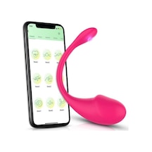 Bluetooth Telefon Kontrollü Pembe Vibratör