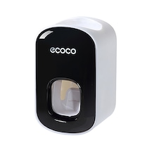 Ecoco Duvara Monte Otomatik Diş Macunu Dispenseri Siyah Diğer