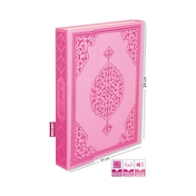 Kuranı Kerim Bilgisayar Hatlı Pembe Renk Orta Boy - Merve Yayınları