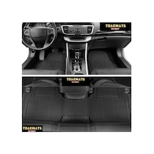 Trakmats Kyb15561 2021 Universal Oto Paspas Desenli Siyah Hyundai Kona İle Uyumlu Açık Bej