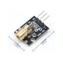 Ky-008 Nokta Lazer Diyot Modül 3V 5V 650Nm Kırmızı Pointer Lazer