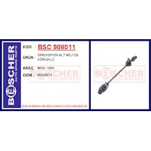 Bescher Direksiyon Alt Mili Cb Körüklü M131 1600 Bsc 908011 85008011