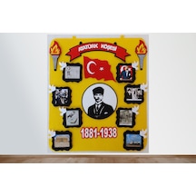 Atkp10 Atatürk Köşesi Panosu Zeminli Keçeden Eğitim Materyali