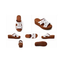 N Napa Shoe Np.1264.beyaz.deri Terlik