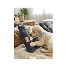 Kedi Köpek Oyuncağı Peluş Baskılı, Yumuşak Kumaşlı Hışırtılı Oyuncak Gri - 937493409