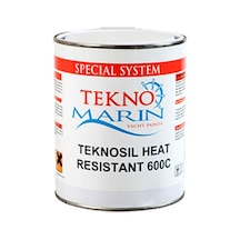 Teknomarin 600 °C Isıya Dayanıklı Boya Siyah 1 KG Siyah