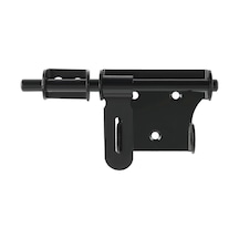 1 Adet Kapı Kilidi Sürgülü Kapı Kilidi, İç Kapı Kilidi Kapı Kilidi, Kilit Delikli Dış Kapı Mandalı, Siyah Paslanmaz Çelikte Uzunluk 15cm