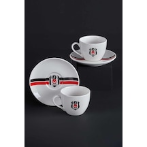 Neva N3427 Lisanslı Çizgili 2'li Çay Fincan Takımı-bjk Çok Renkli