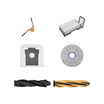 Dreame X60 Ultra Complete Uyumlu Ana Fırça Toz Torbası Mop Bez Yan Fırça Hepa Filtre-5 Adet