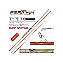 Portfish Typer 425cm 300gr Atarlı 3 Parça Surf Olta Kamışı