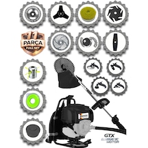 Prowackers German Wrx 435 Pro Seri Sırt Tipi Benzinli Ot Çalı Çim Biçme Tırpanı+ 11 Pcs Full Set Hali Yıkamalı