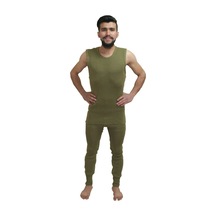 Bora Asker Seti Acemiasker Yeşil Örgü Kolsuz+ Don Takım Haki