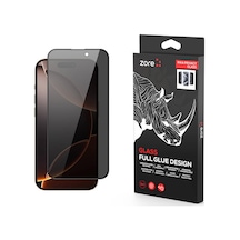 Noktaks - Apple Uyumlu iPhone 16 Pro Max - Ekran Koruyucu Rika Premium Privacy Hayalet Temperli Cam Ekran Koruyucu - Şeffaf