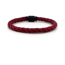 Bordo Halat Siyah Metal Manyetik Klips Erkek Bileklik Bt385 Çok Renkli