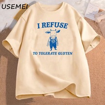 Flood Of Style Ben Laktoz T Shirt Pamuk Çöp Panda T-shirt Boy Erkekler Giyim Baskılı T-shirt Vintage İğnelem Haki