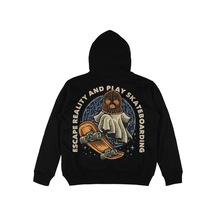 Startmore Adrift Reality Siyah Oversize Unisex Kapüşonlu Sweatshirt Hoodie Siyah