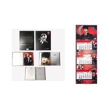 Cumhuriyetimizin 100.yılı Özel Atatürk Ajanda 17x24 Ve Duvar Takvimi Karışık
