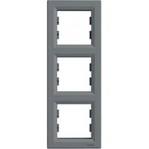 Schneider EPH5810362 Asfora Çelik Üçlü Dikey Çerçeve