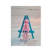 İskelet Anahtarlık Pembe