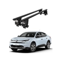 Royal Citroen C4x / E C4x 2022 Ve Sonrası Uyumlu Siyah Kilitli Ara Atkı Port Bagaj Tavan Barı