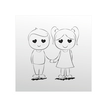 Folyo Sticker Aşk Adkpquy150 70cm Uzunluk Siyah