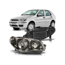 Fiat Palio Sağ Sol Ön Far Lambası Takımı Motorlu 2009-2011
